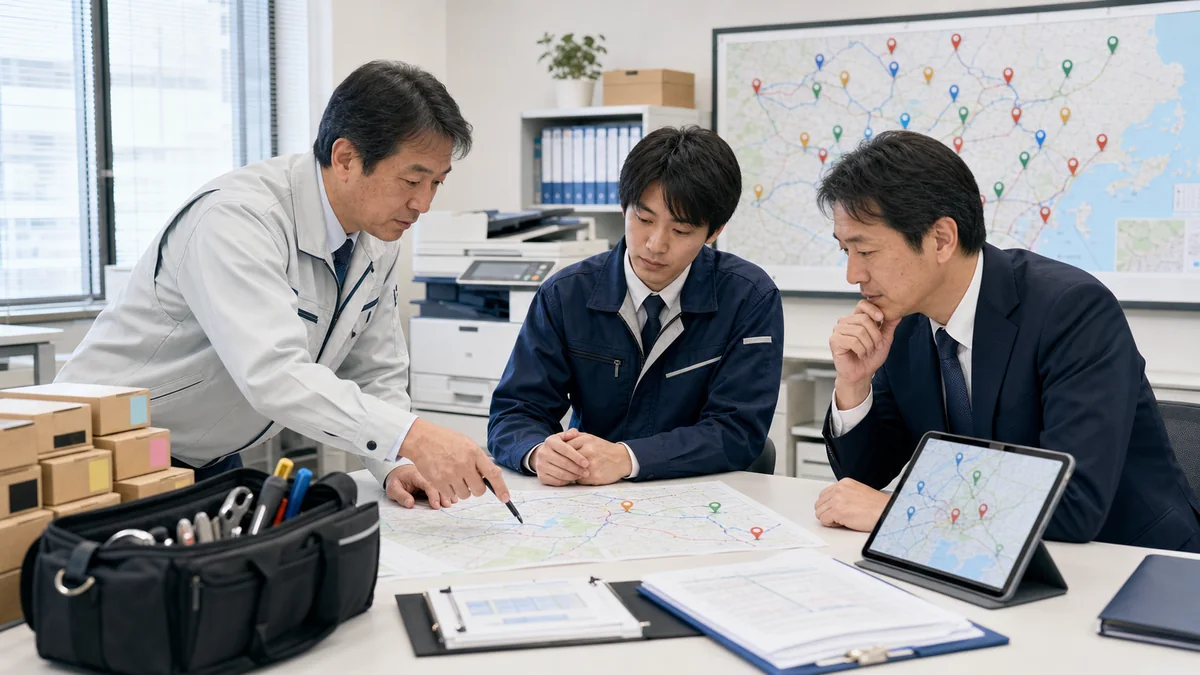 複合機保守の訪問網・保守エリアはOA機器M&Aでどう評価されるか｜地域密着型コピー機販売会社の拠点承継実務